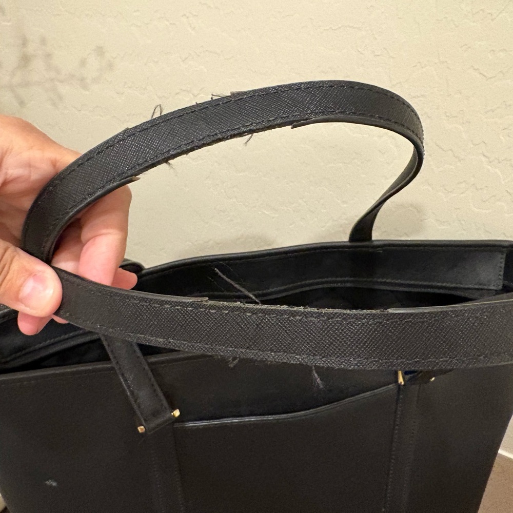 Michael Kors Black Leather Tote Bag - Picture 8 of 8